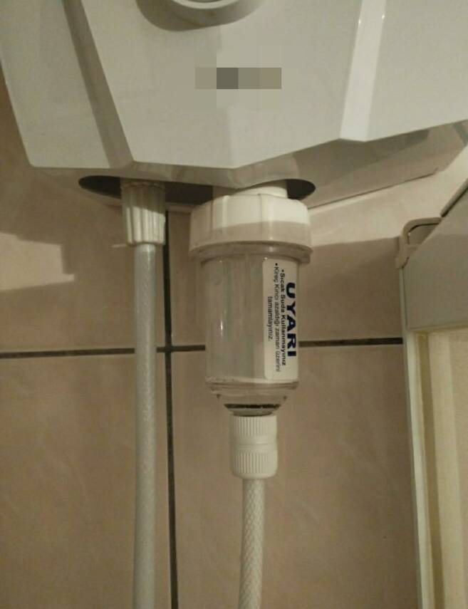 AQUA FLY ŞOFBEN FİLTRESİ METAL KAFALI KiREC ÖNLEYİCİ ŞOFBEN FiLTRESİ GİRİŞ ÇIKIŞ 1/2 - 2