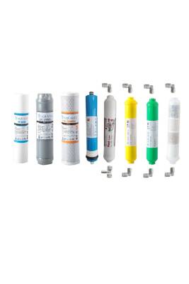 AQUA FLY Su Arıtma Cihazı Filtresi Çift Karbonlu 8li  ( Alkali Mineral Bioceramic ) YEDEK 10' AÇIK KASA CİHAZ UYUMLU