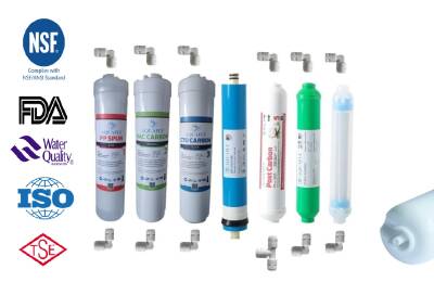 AQUA FLY Kapalı Kasa Su Arıtma Cihazı Filtresi  12" İNLİNE 7 FİLTRE  ( ALKALİ ve DETOX ) Su Arıtma Filtresi Kapalı Kasa Cihaz Uyumlu