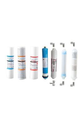 AQUAFLY Su Arıtma Filtresi 7 Filtre 10 AŞAMA Arıtıcı Filtresi YEDEK 10' AÇIK KASA UYUMLU