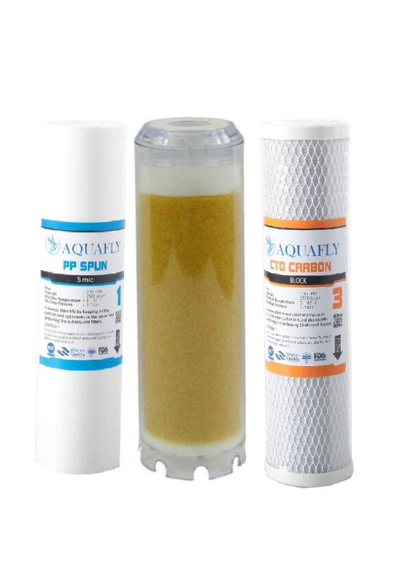 AQUA FLY DAİRE ARITMA ANASU GİRİŞ 3LÜ YEDEK ( Sediment, Reçine, Cto ) - 1