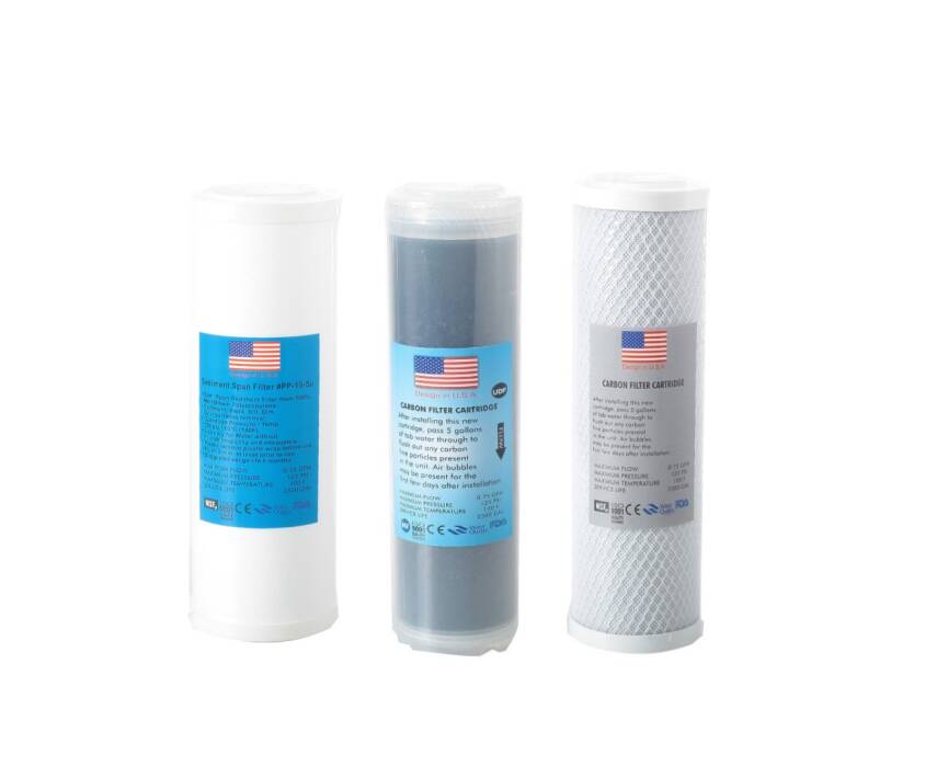 TRUST WATER Su Arıtma Cihaz Filtresi cebilon compact Uyumlu ÇİFT KARBONLU 3lü Set 10" AÇIK KASA CİHAZ UYUMLU - 1