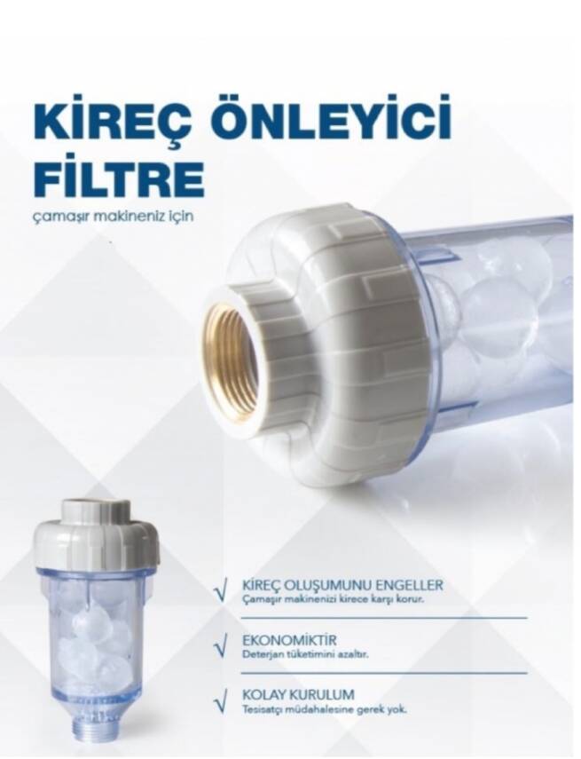 KiREC ÖNLEYİCİ BULAŞIK MAKiNESİ FiLTRESİ VEYA ÇAMAŞIR MAKİNESİ FİLTRESİ KİREÇ ÖNLEYİCİ - 4