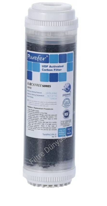 PÜREFER ŞEFFAF GAC KARBON Su Arıtma Filtresi Nsf Li - 1