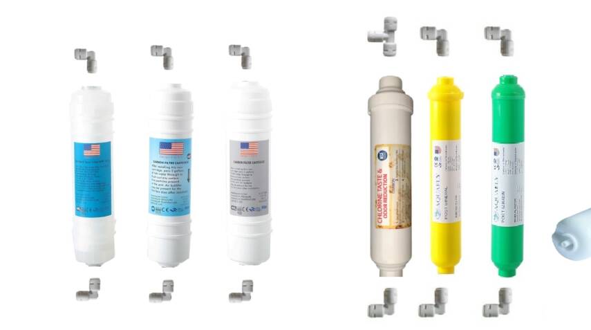 USA 12" İNLİNE 6LI YEDEK ALKALİ MİNERAL YEDEK SET ( MEBRANSIZ ) - 1