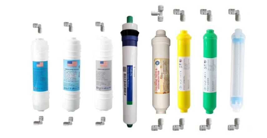 USA 12" İNLİNE PENTAİR Su Arıtma Filtresi 8li Alkalin Mineral İnfrared - 1