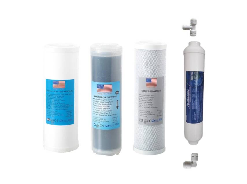 TRUST WATER AÇIK KASA SU ARITMA CİHAZI FİLTRESİ ÇİFT KARBONLU PUREPRO LU TAKIM 4lü SET  - 1