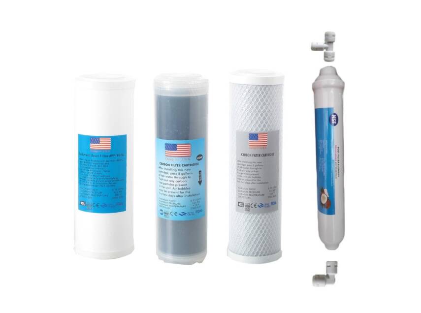 TRUST WATER Su Arıtma Cihazı Filtresi ÇİFT KARBONLU Su Arıtma Filtresi TAKIM 4lü SET İHLAS AURA CEBİLON COMPACT UYUMLU  - 1