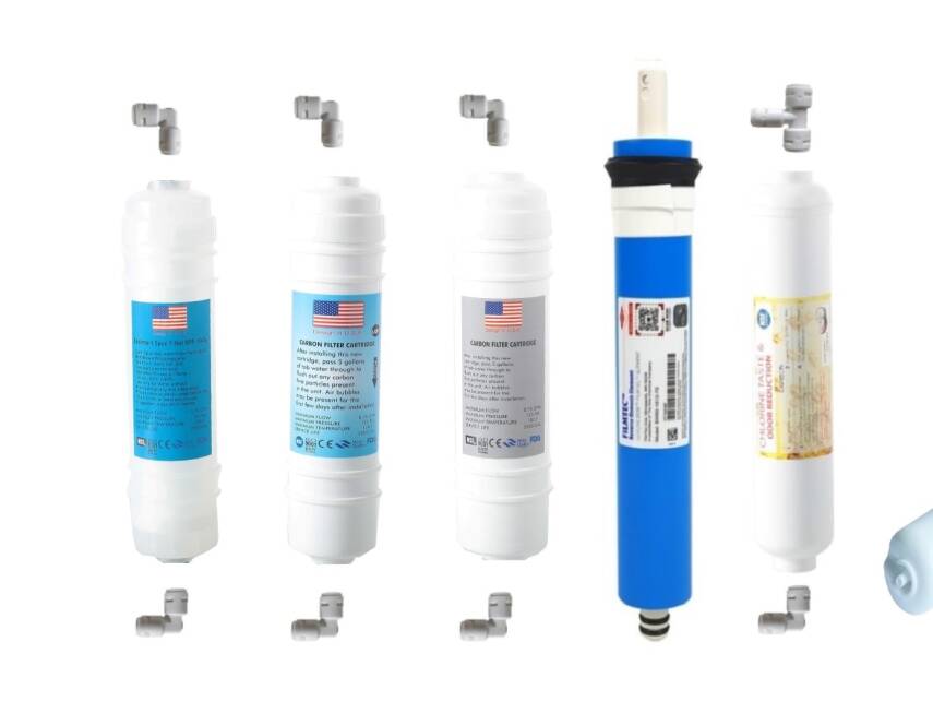 TRUST WATER Kapalı Kasa Su Arıtma Cihazı Filtresi Filmtec li İNLİNE 5li FİLTRE TAKIMI  - 1