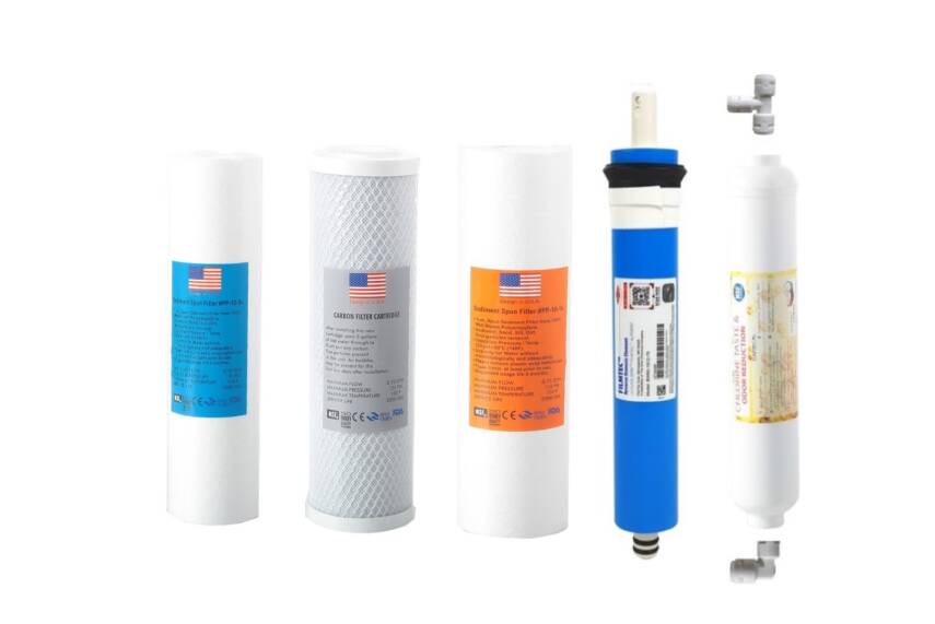 TRUST WATER Su Arıtma Cihazı Filtresi 5li Set Su Arıtma Filtresi Filmtec Membranlı AÇIK KASA CİHAZ UYUMLU - 1