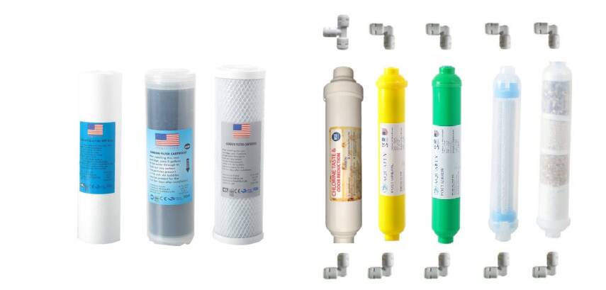 TRUST WATER Su Arıtma Cihazı Filtresi Çift Karbon Ön Filtreli 8li 6,7,8,9 ( MEBRANSIZ ) - 1