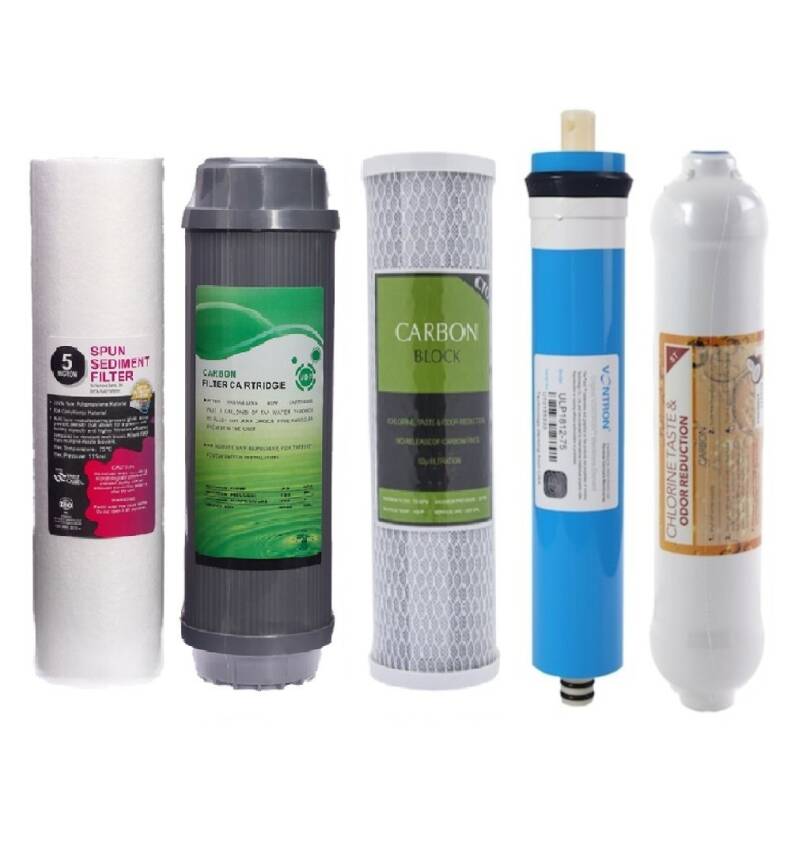 VONTRON Membran Su Arıtma Filtresi Çift Karbon 5 li Set EKO - 1