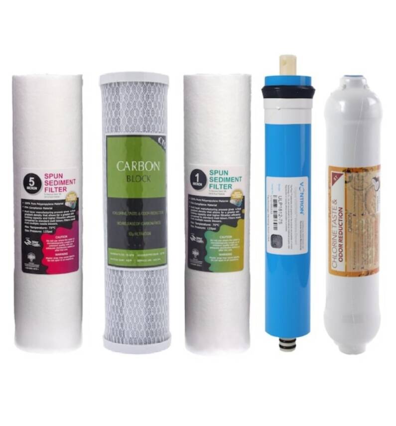 VONTRON MEMBRANLI Su Arıtma Filtresi 5li Takım Arıtıcı Filtresi EKO - 1